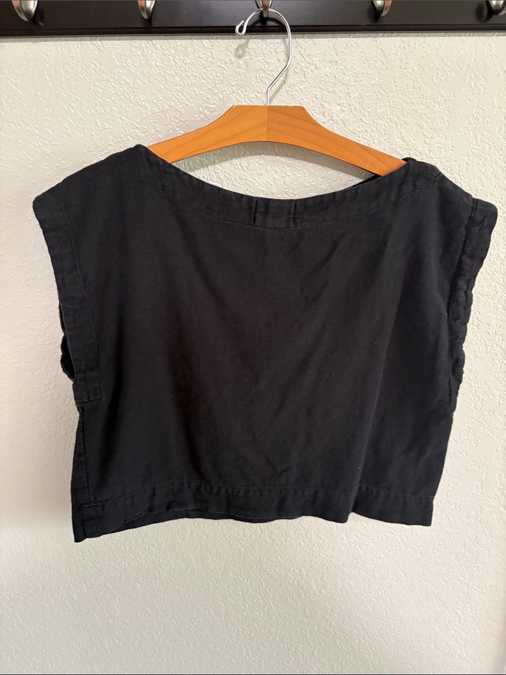 tribe alive Black Cotton Boxy Top - Picture 2 of 3